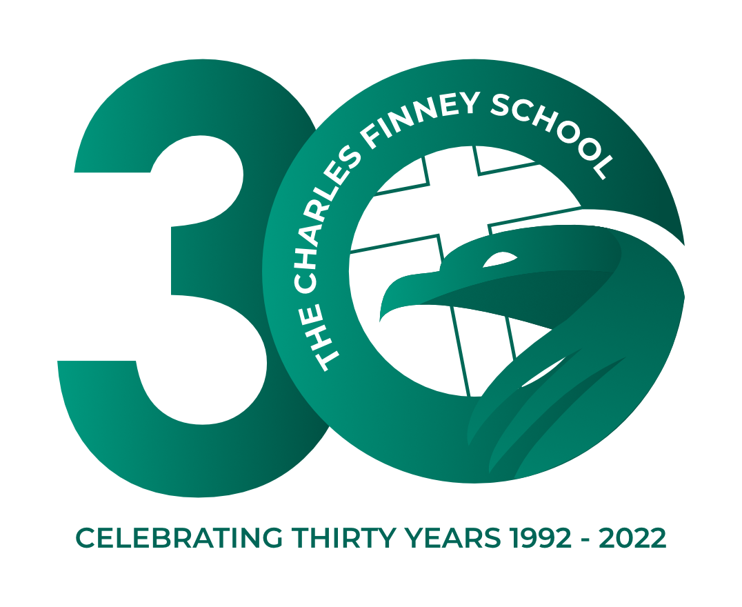 The Charles Finney School 30th Anniversary seal